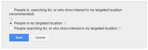 Advanced Location Settings PPC