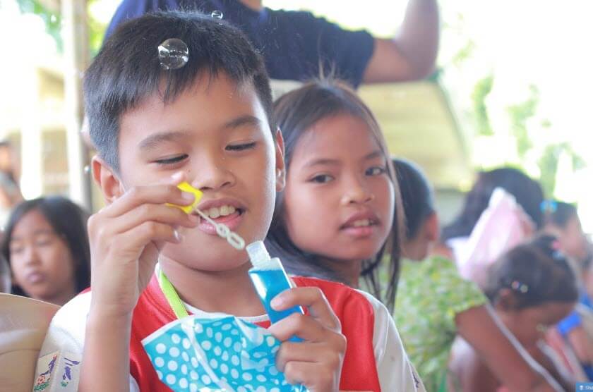 Happy Children at Christmas Event