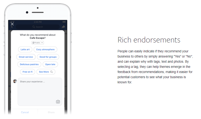 Rich endorsements