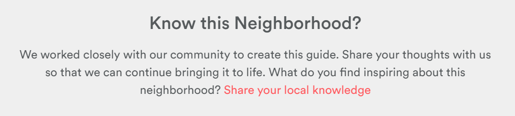 Airbnb Know this Neighborhood