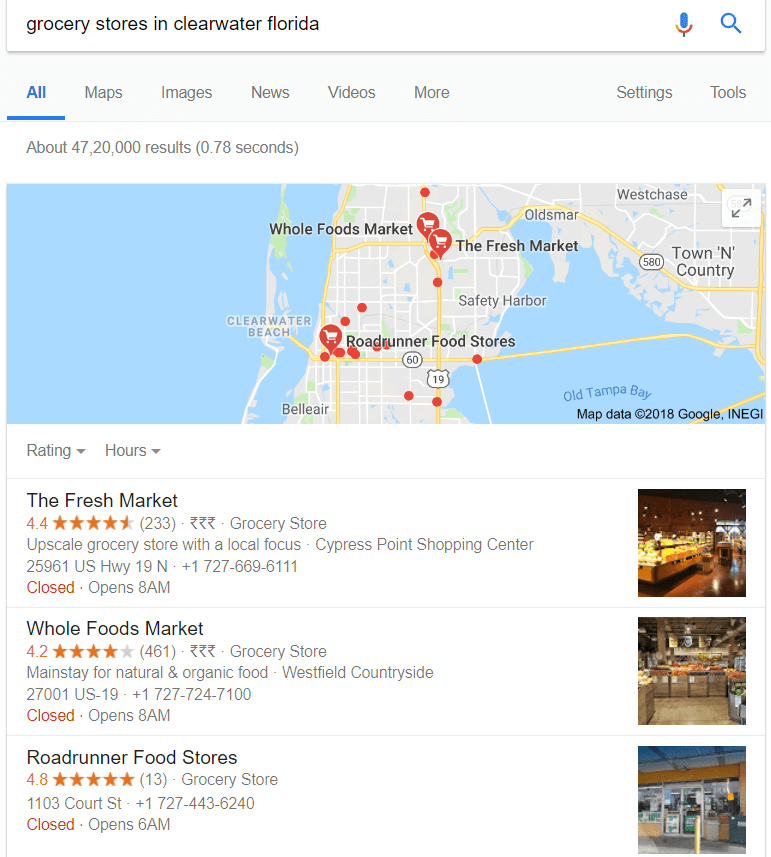 Grocery stores in clearwater florida