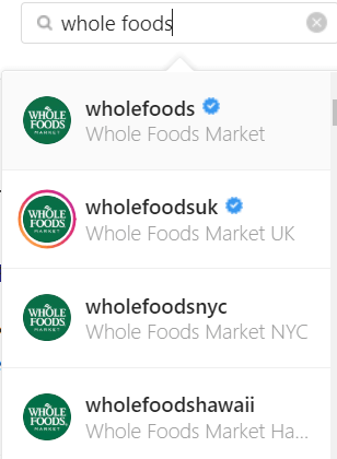 Whole Foods Instagram