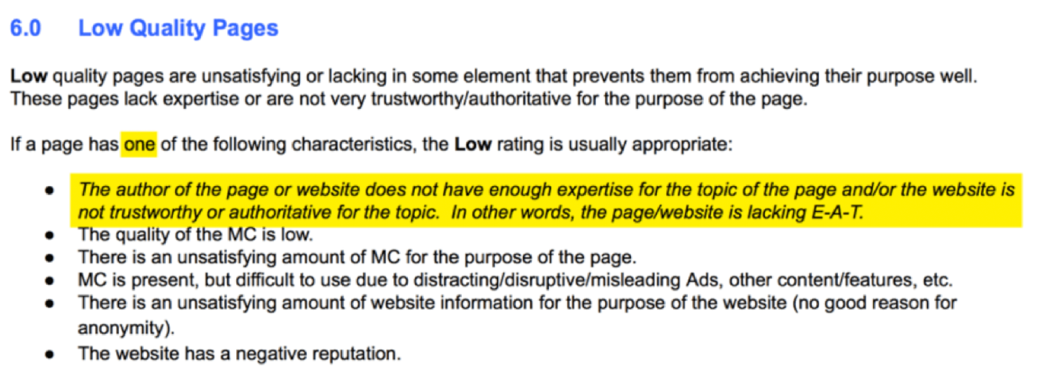 Google Quality Raters' Guidelines