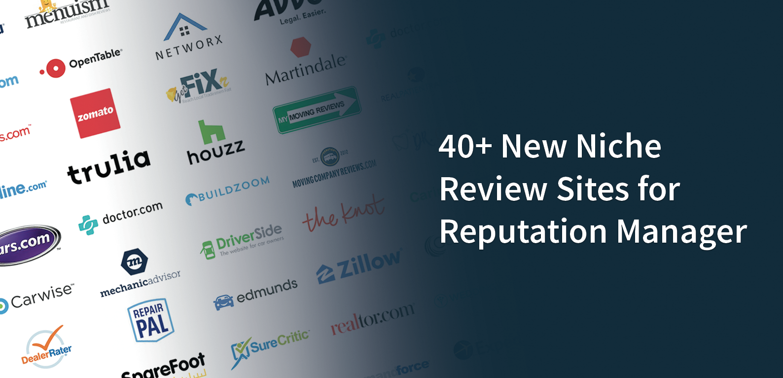 40+ New Niche Review Sites for Reputation Manager