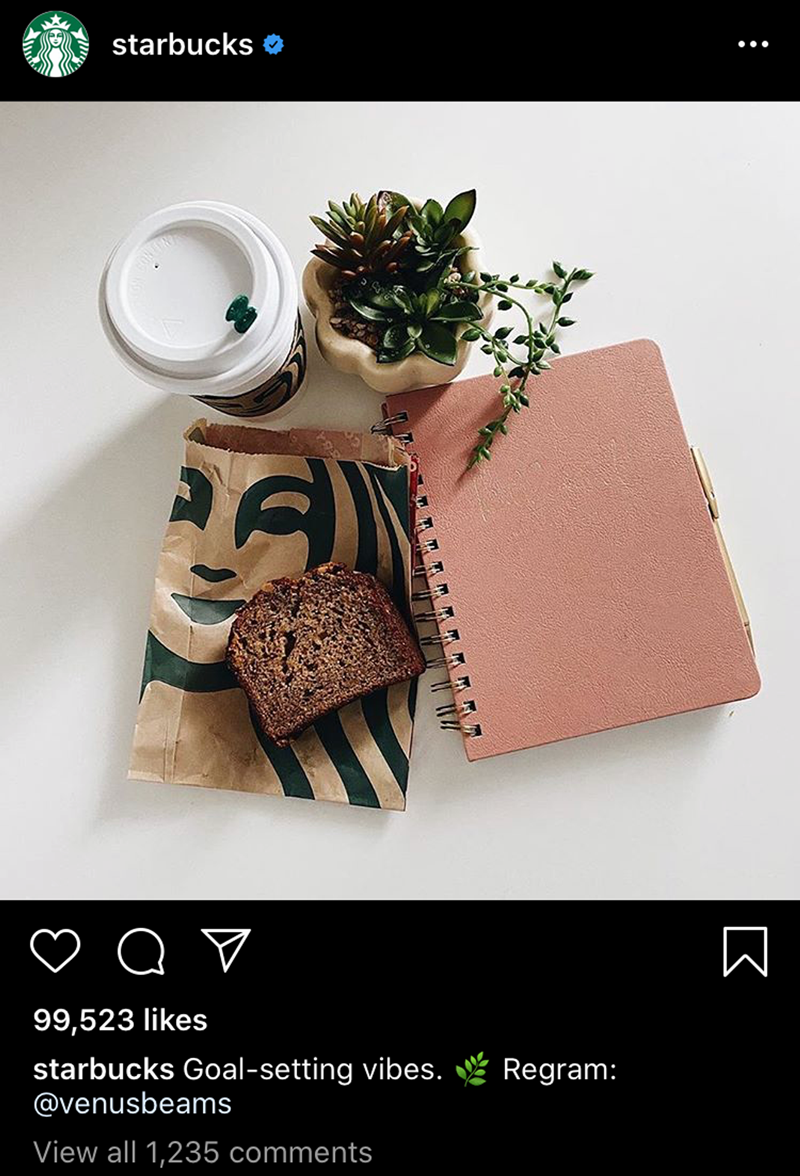 User generated content on Instagram