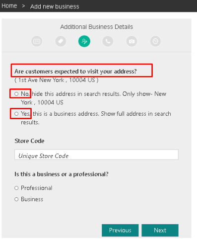 Additional Business Details