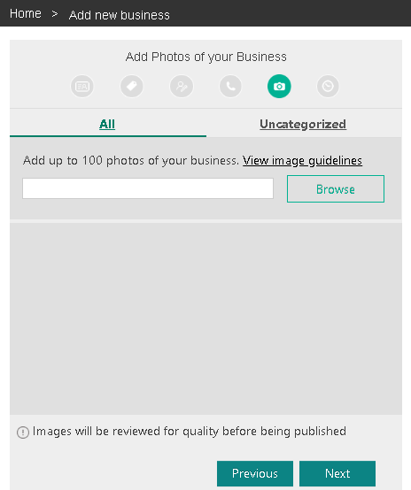 Add photos to Bing Places