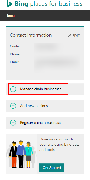 Manage chain business