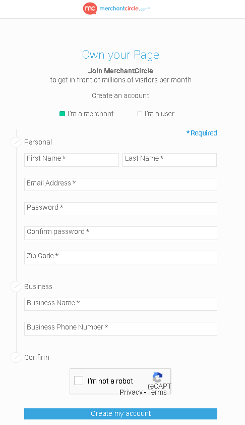 Merchant Circle Own Your Page