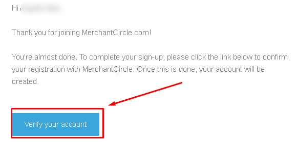 MerchantCircle Verify Your Account