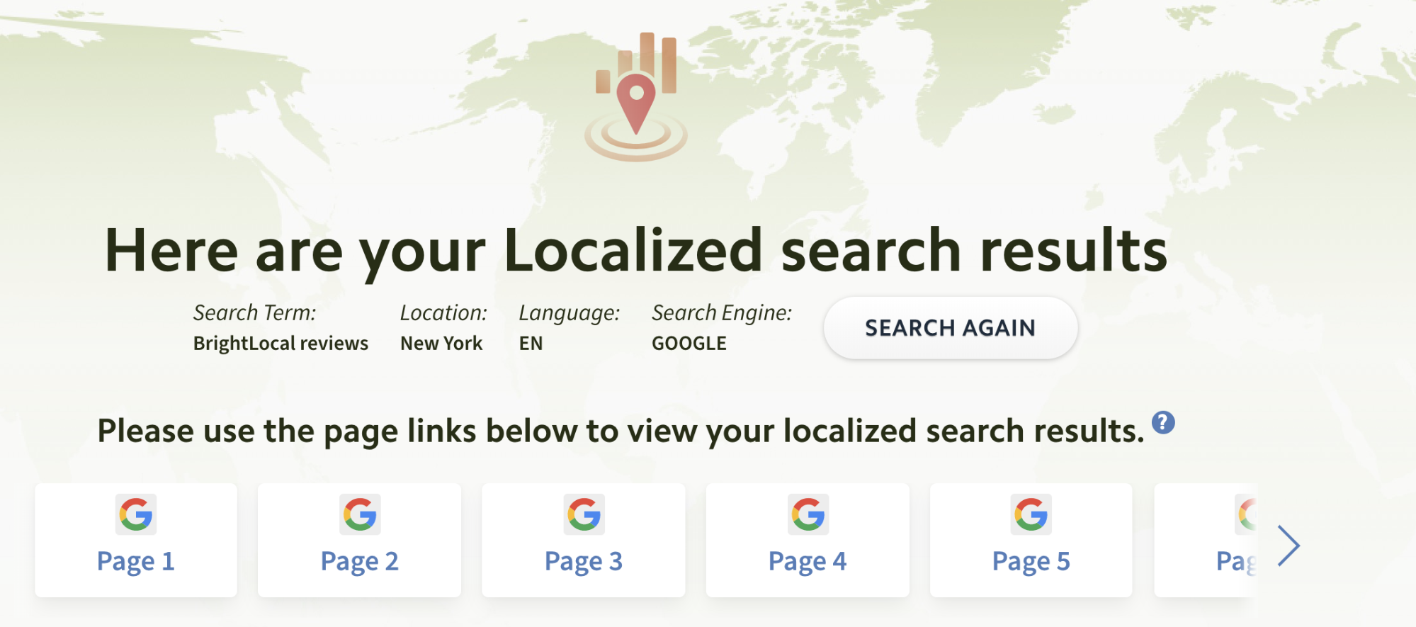 Local Search Results Checker