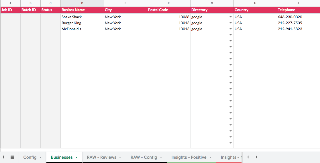 Reviewalyzer example