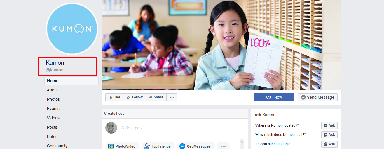Kumon on Facebook