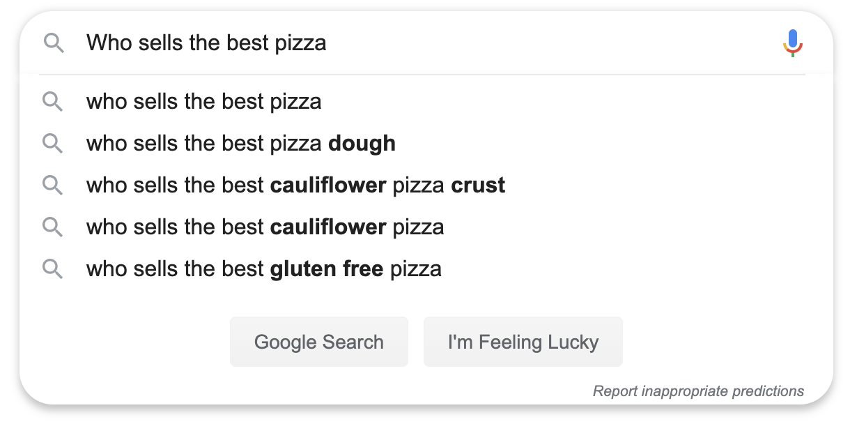 Local search query