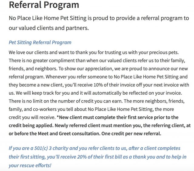 Referral marketing example 2