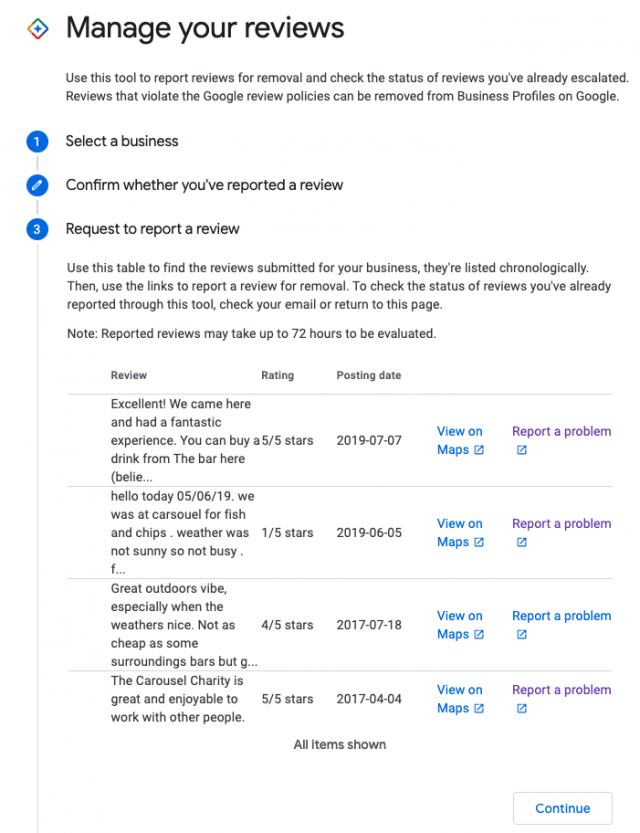 Report for evaluation