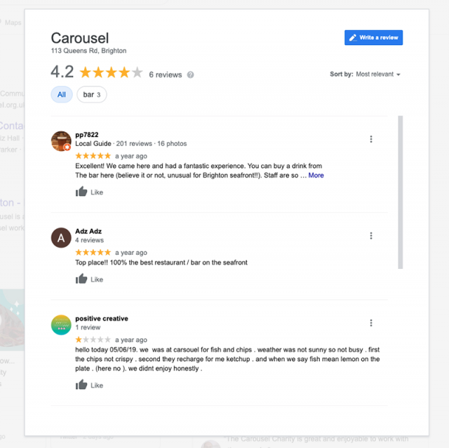 Carousel Reviews