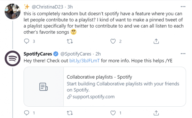 Spotify example