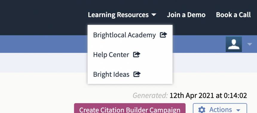 Agency Features Dropdown
