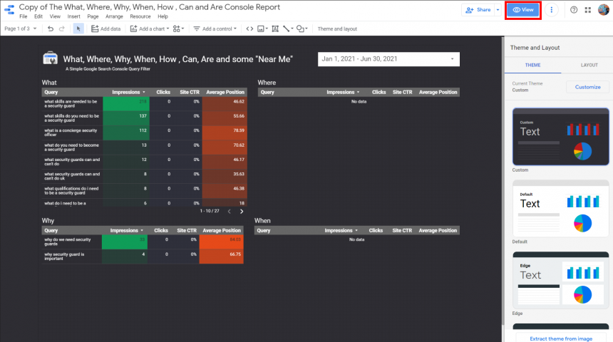 Google Data Studio Screenshot 16
