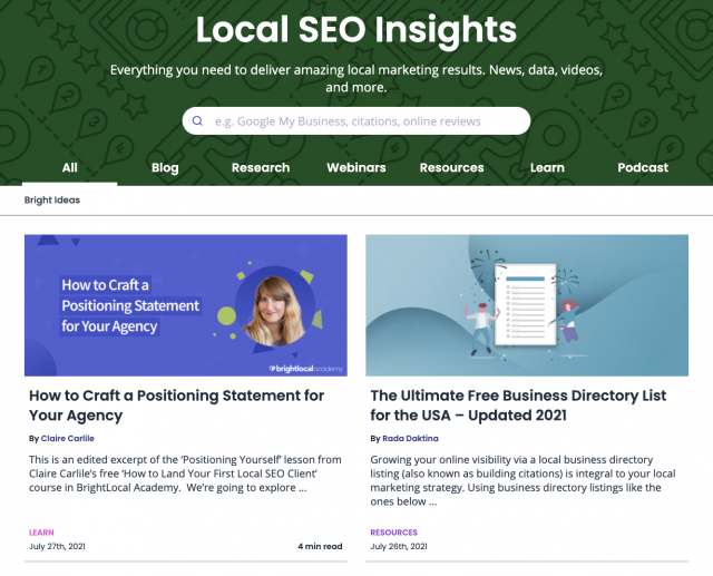 The new Bright Ideas