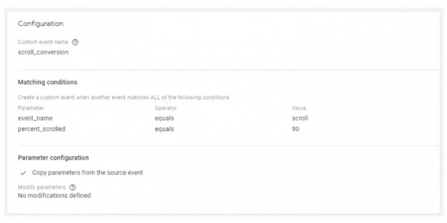 Event trigger configuration in GA4