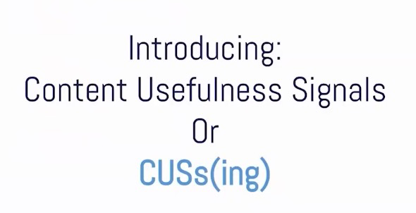 CUSsing: Content Usefulness Signals