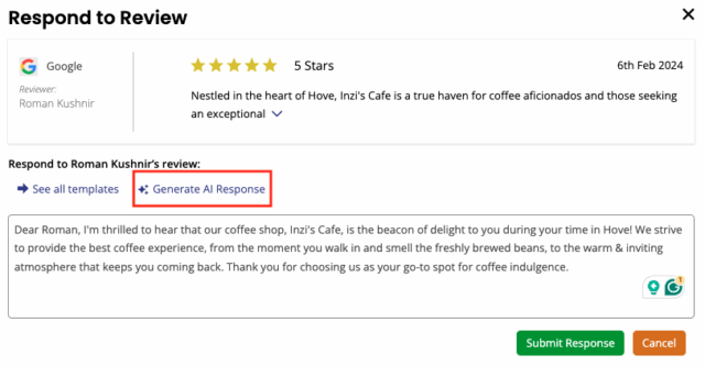Google Business Reviews Respond To Review