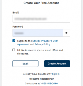 Create Free Account