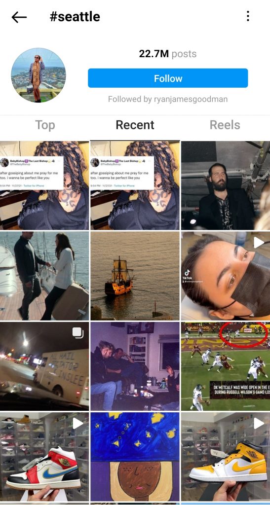 Instagram Location Tagging