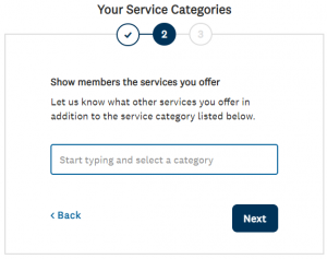 Service Categories