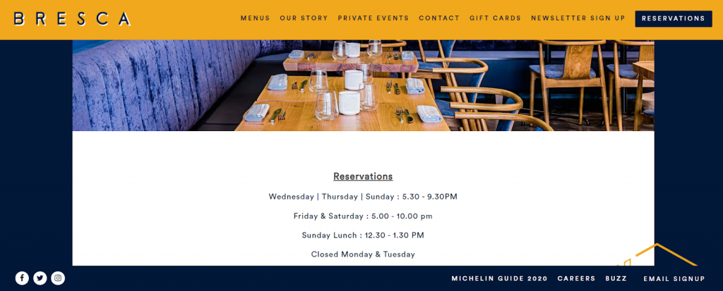 Bresca Restaurant Seo