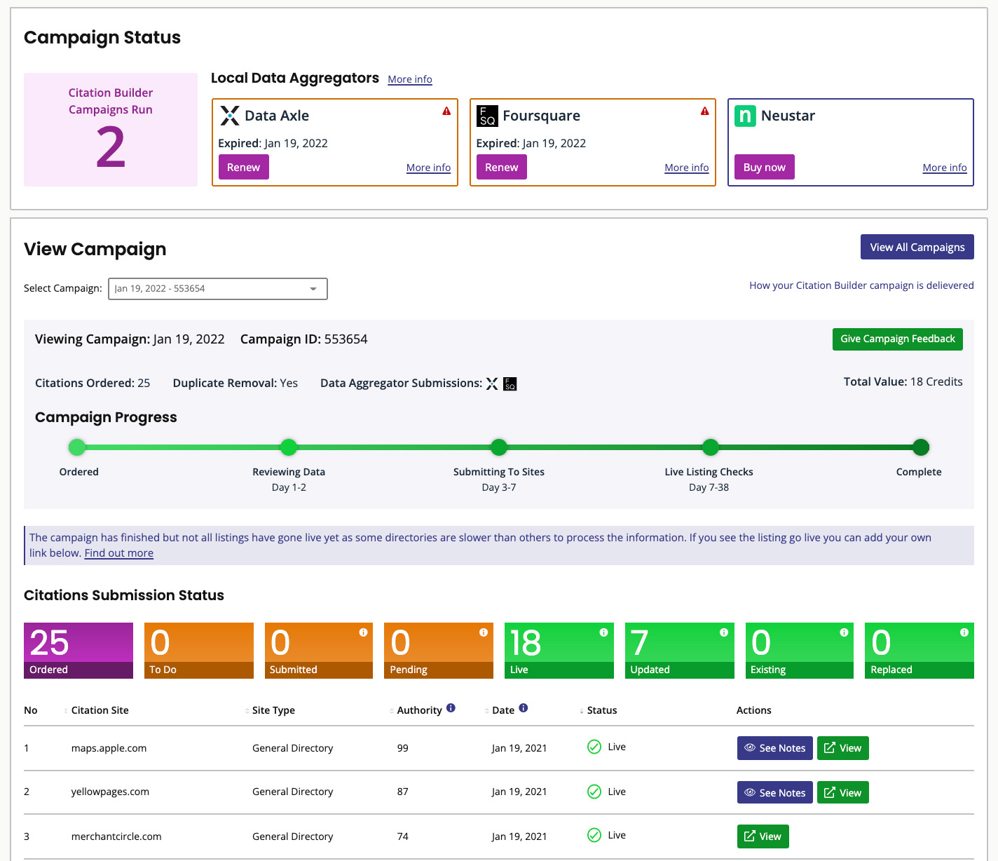 Citation Builder New Report