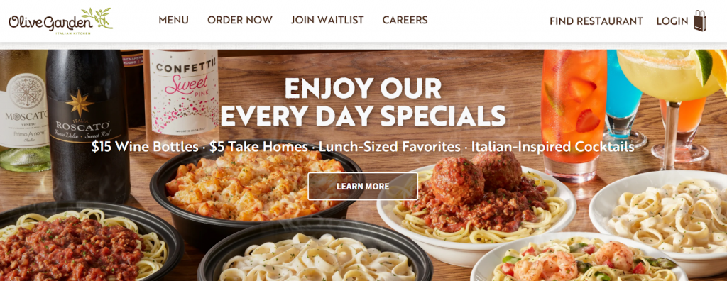 Olive Garden Restaurant Seo