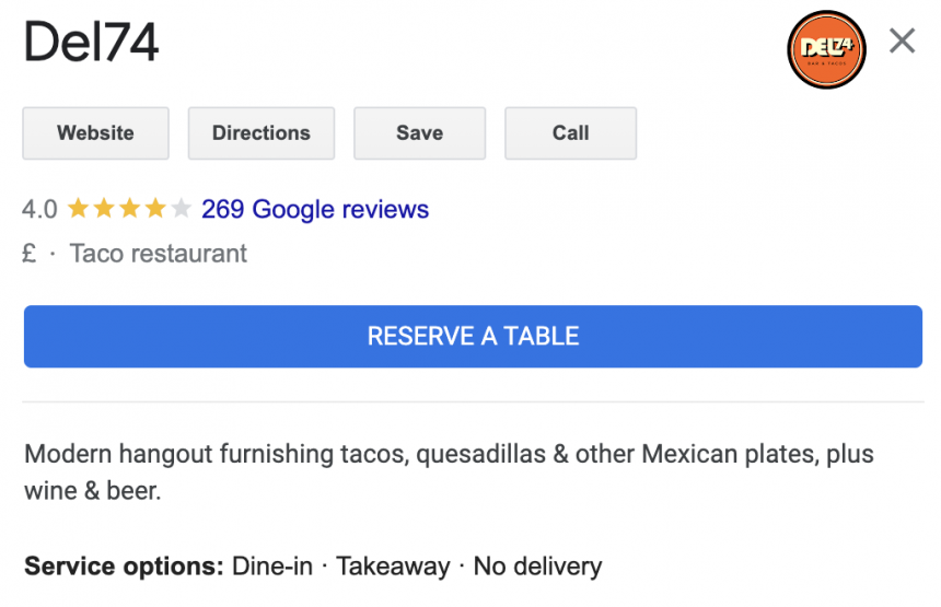 Google Business Profile Function Example