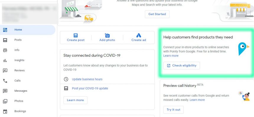 Google Business Profile Pointy