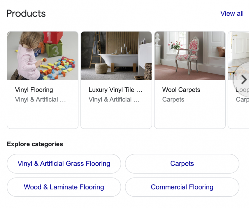Google Business Profile Products