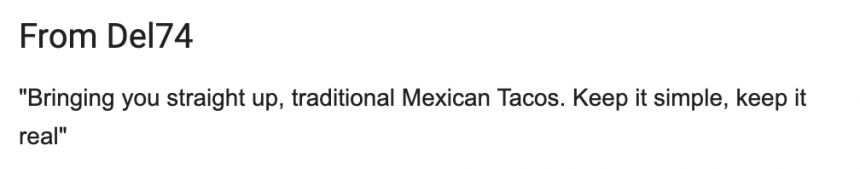 Restaurant Preview Listing