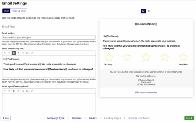 Asking For Reviews By Email