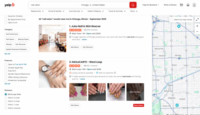 Yelp Nail Salons In Chicago