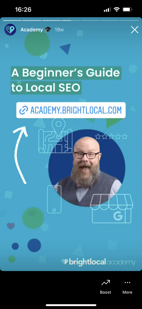 Brightlocal Instagram Stories