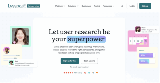 Lyssna Usability Testing
