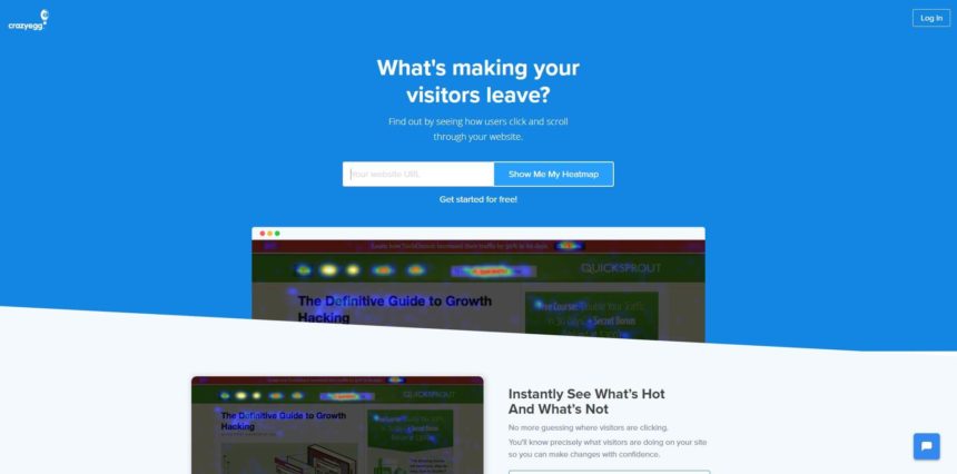 Crazy Egg Screenshot