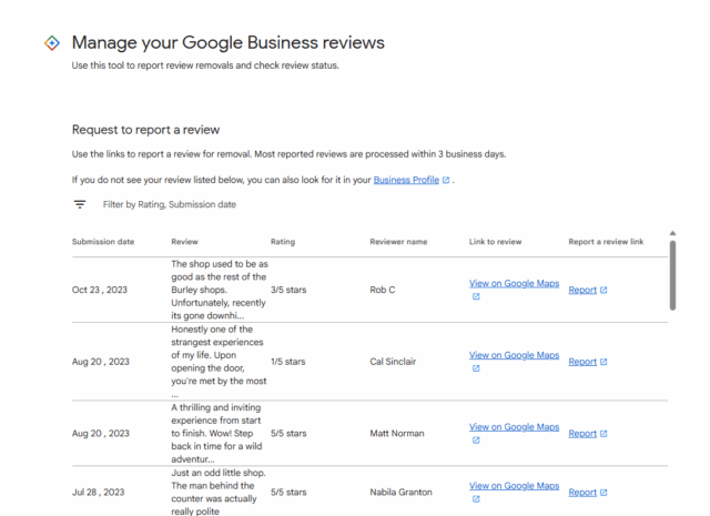 How To Remove Google Reviews Google Removal Tool